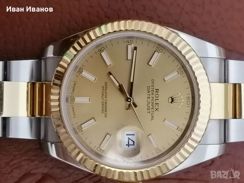 Rolex datejust 41 Champagne-colour dial 126333, снимка 1