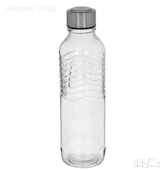 Стъклена бутилка с метален капак, 0.55л., снимка 1