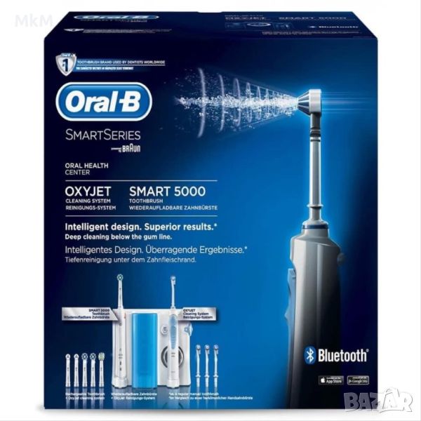 Електрическа четка Braun Oral-B Pro 5000 Smart и Зъбен душ Braun Oral-B, Oral Irrigator Oxyjet Cente, снимка 1