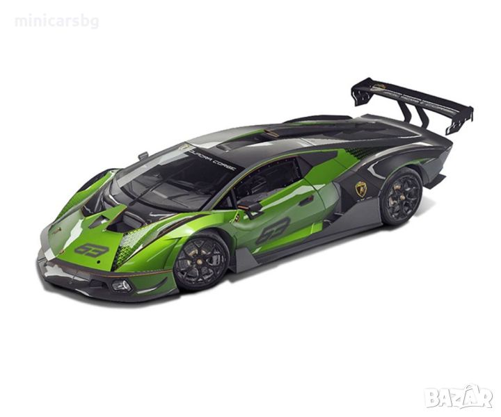 1:24 Метални колички: Lamborghini Essenza SCV12 - Bburago, снимка 1