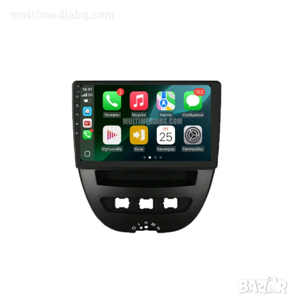 Peugeot 107/ Тoyota Aygo 2005-2014 Мултимедия Навигация Android, снимка 1