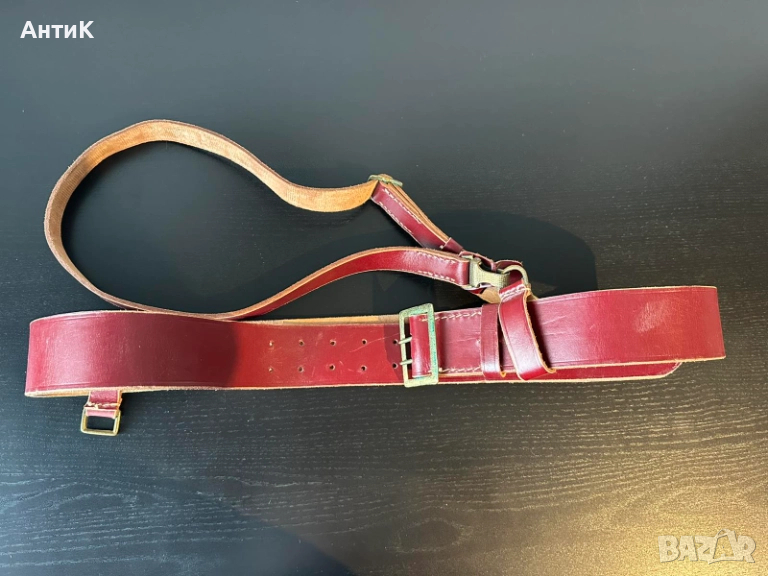 Военен Офицерски Колан с Портупей, снимка 1