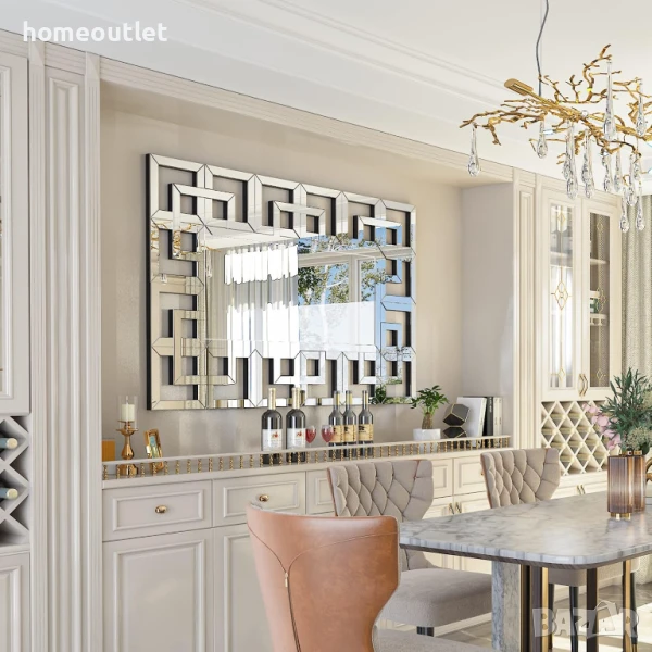 ПРОМОЦИЯ Декоративно стенно огледало в стил Арт Деко ARTLOGE JJ-XM767, снимка 1