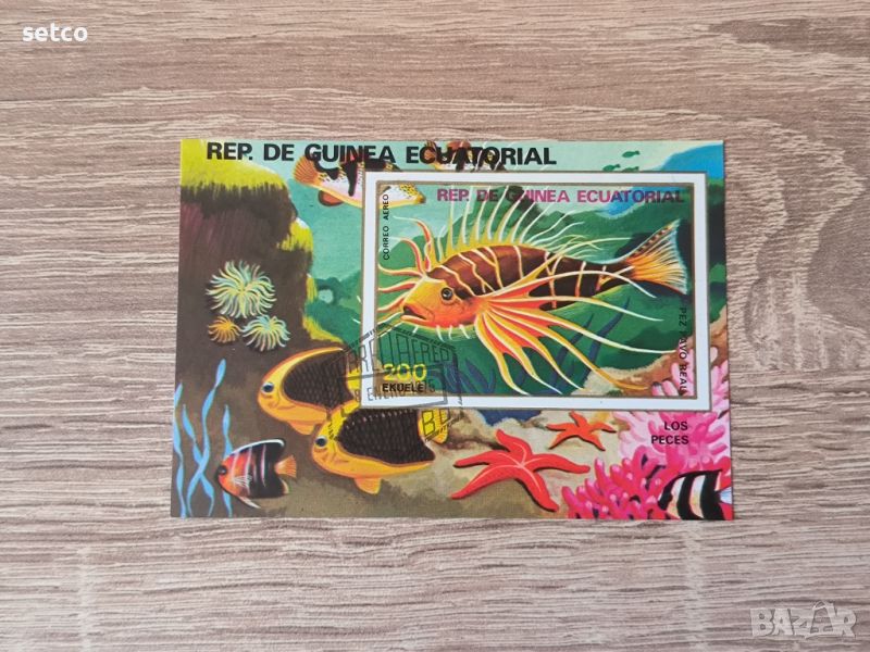 Екваториална Гвинея БЛОК  Фауна тропически риби 1979 г., снимка 1