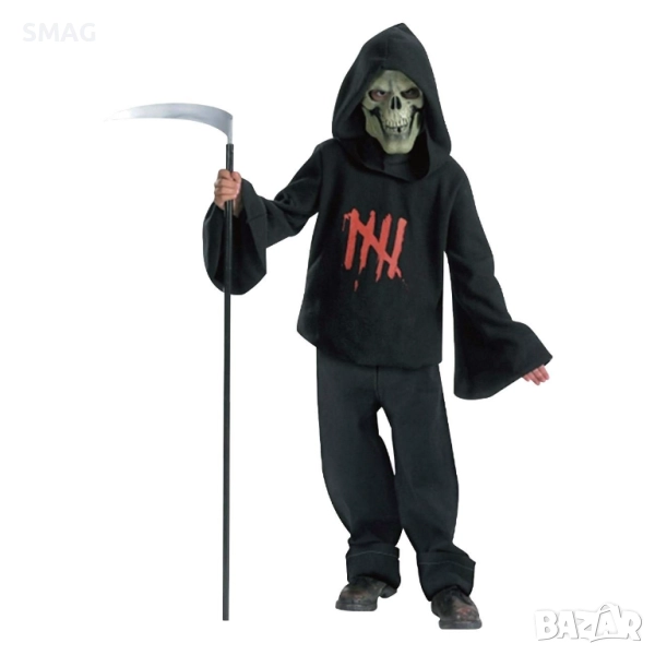 Детски карнавален костюм Жътвар с маска череп за Хелоуин / Halloween_1230464, снимка 1