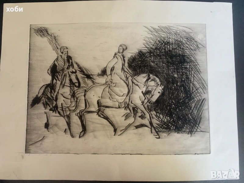 картина офорт , снимка 1