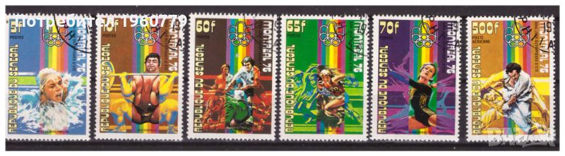 СЕНЕГАЛ 1976 Олимпиада Монреал серия 6 марки, снимка 1
