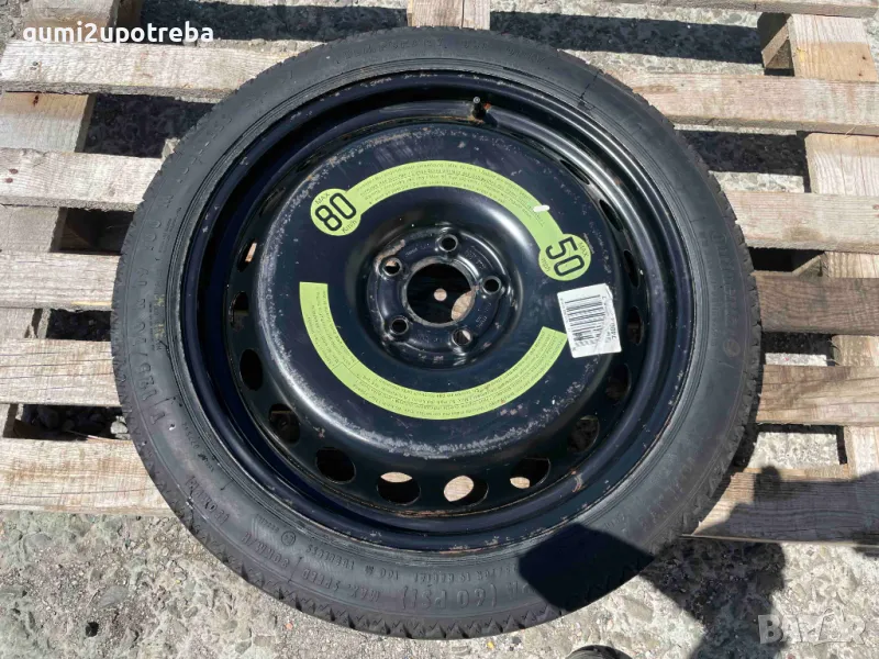 19 резервна джанта Патерица 5х112 Audi A4 S4 BMW G42 G20 Continental 125/70/19, снимка 1