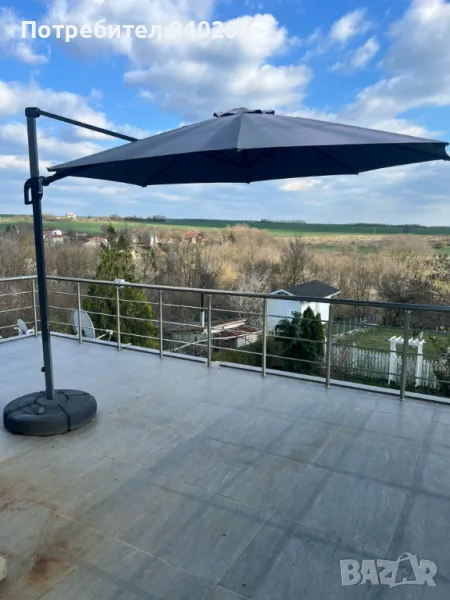 Висящ чадър TRONDHEIM  сив,3м диаметър, снимка 1