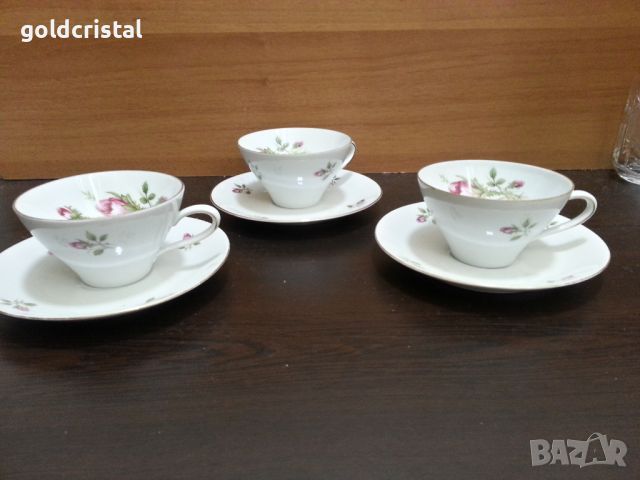 Немски порцелан Бавария чаши за чай кафе , снимка 2 - Антикварни и старинни предмети - 46023812
