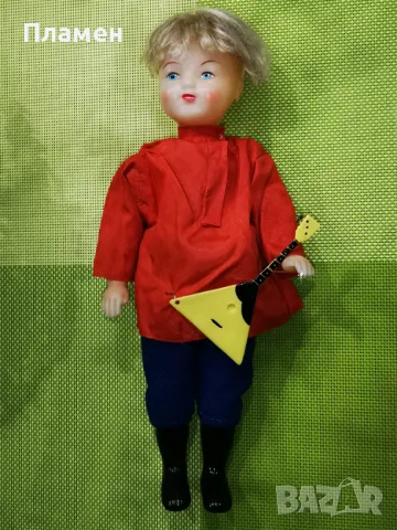 Стара руска кукла "Руский мальчик" (музикант) , снимка 4 - Колекции - 49874837