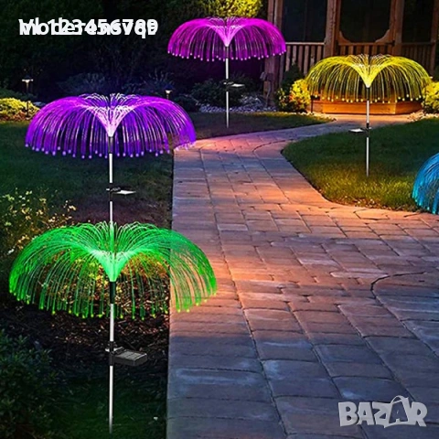 Соларна градинска лампа Медуза, снимка 2 - Соларни лампи - 53683737