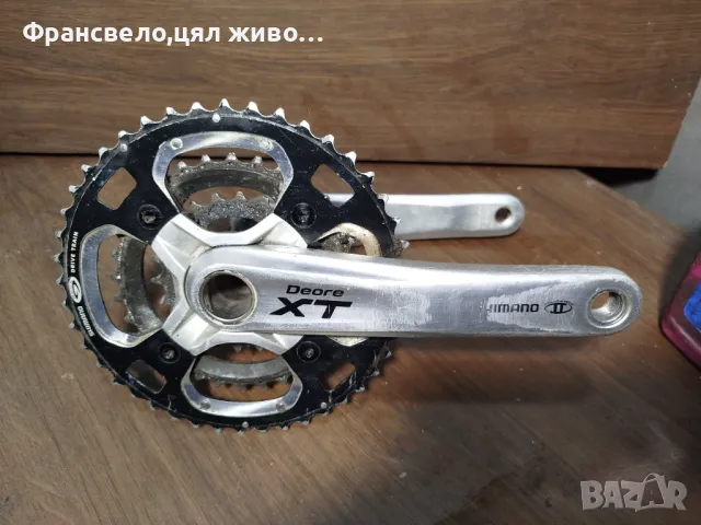 Курбел със средно движение за велосипед колело Shimano deore xt fc m 770, снимка 1 - Части за велосипеди - 49234995