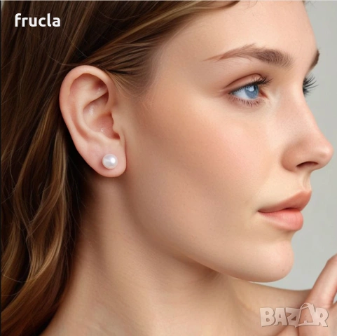 Класически Обеци Перли Сребро