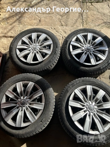 Продавам стоманени джанти с гуми за VW