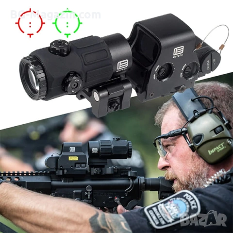 Оптичен увеличител за прицел 3x увеличение STS монтаж бързо освобождаване за пушка оръжие еърсофт, снимка 2 - Оборудване и аксесоари за оръжия - 54027460