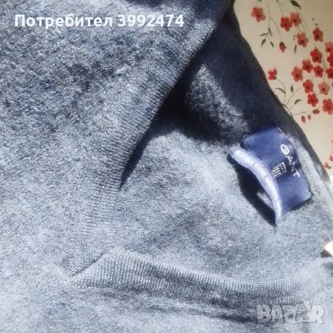 Пуловер GANT,фина мериносова вълна, снимка 3 - Пуловери - 49769768