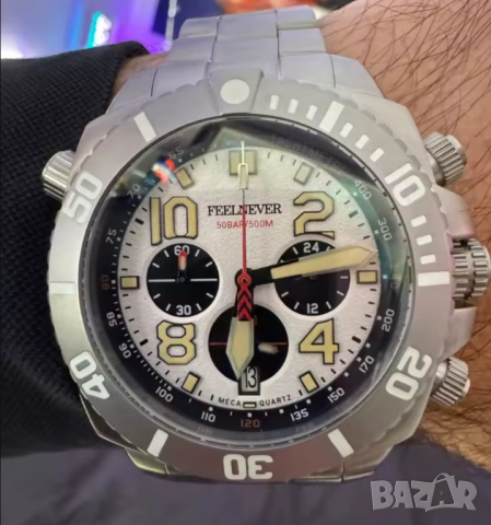 FeelNever Sport Автоматичен кварцов часовник, снимка 3 - Мъжки - 52553932