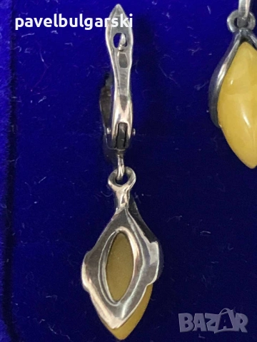 Сребърни обеци, снимка 4 - Обеци - 53452611