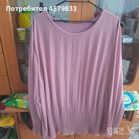 Дамска блуза в цвят пепел от рози