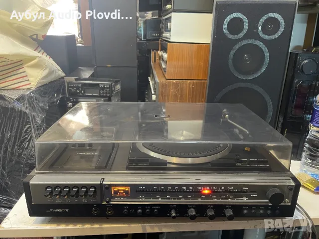 Стерео система MARS KA-40 с грамофон, касетофон и радио, миксер, снимка 6 - Аудиосистеми - 50334407