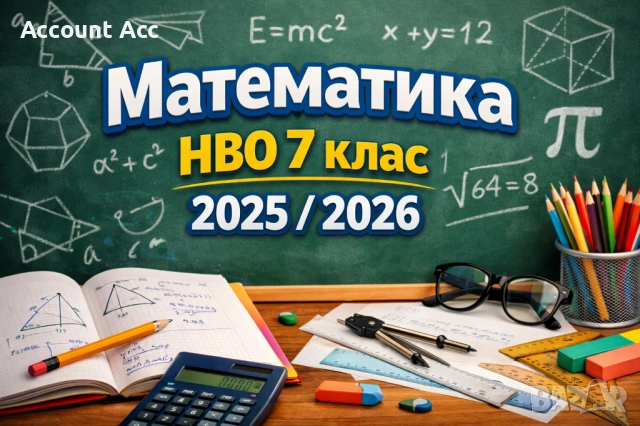 Уроци по Математика НВО 7 клас 2025/2026г програма