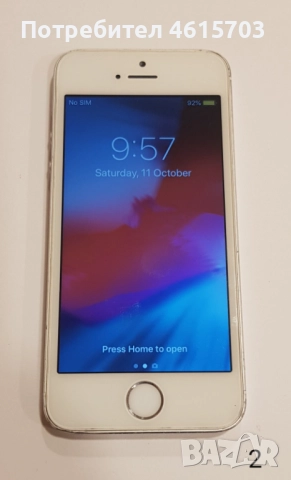 iPhone 5S - 16 GB - 0 лв. , iOS - 12.5.7, без зарядно. Отключен, без iCloud. , снимка 8 - Apple iPhone - 52054965