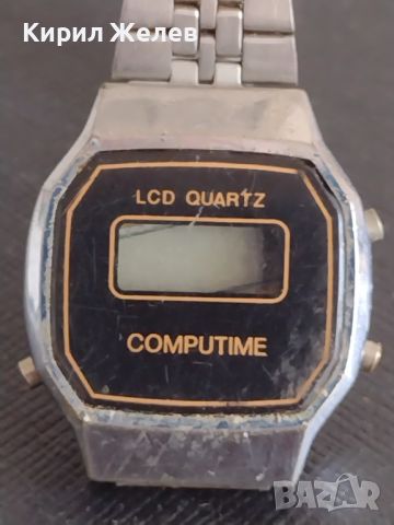 Ретро електронен часовник COMPUTIME рядък за КОЛЕКЦИОНЕРИ 44910, снимка 3 - Антикварни и старинни предмети - 45380355