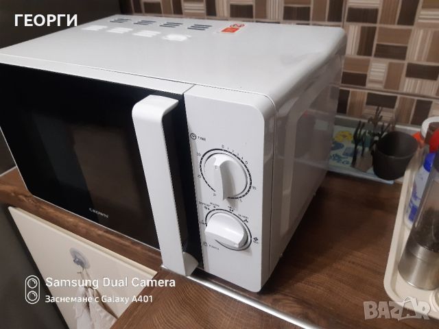 Микровълнова печка CROWN 1300w КАТО НОВА 79лв, снимка 3 - Микровълнови - 44864447