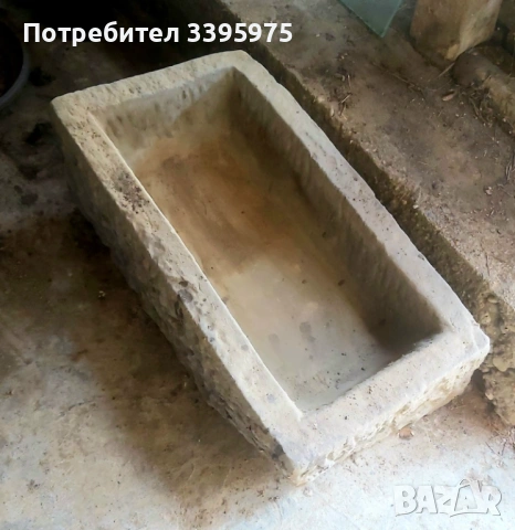 Автентично каменно корито от масивен камък 19 век
