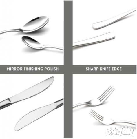 Комплект прибори за хранене Luigi Ferrero Prima FR-2402, 24 части, снимка 3 - Други - 52137356