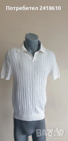 Hugo Boss Baldessarini Knit Памук / Коприна Mens Size M НОВО ! ОРИГИНАЛНА Мъжка  Тениска!, снимка 4 - Тениски - 53877677