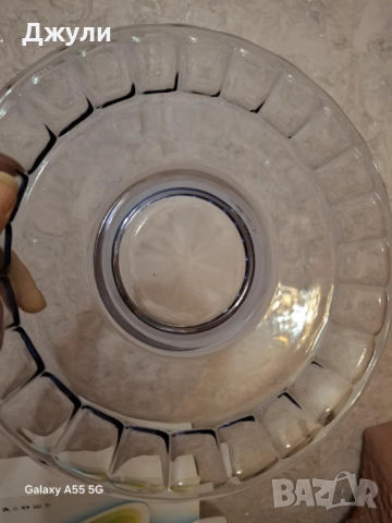 Ретро Фруктиера /синъо стъкло, снимка 2 - Аксесоари за кухня - 52381509