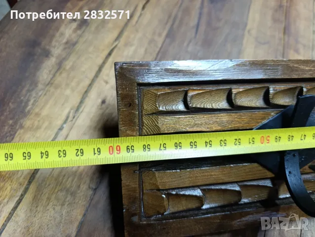 Закачалка ръчна дърворезба., снимка 5 - Антикварни и старинни предмети - 50145920