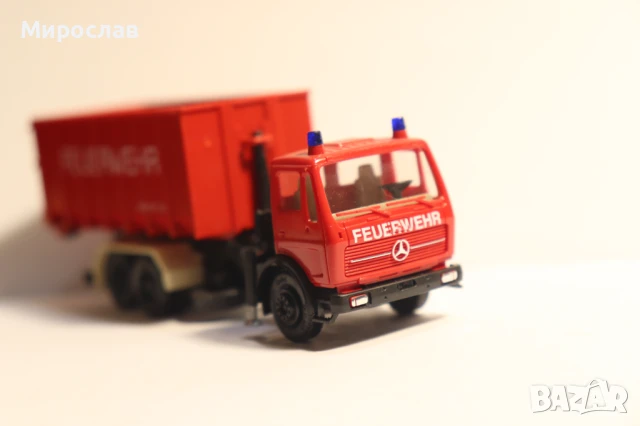 HERPA H0 1/87 MERCEDES КАМИОН МОДЕЛ САМОСВАЛ ПОЖАРНА , снимка 7 - Колекции - 51065599