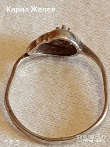 Винтидж сребърен пръстен майсторска изработка 49973, снимка 6 - Пръстени - 52720085