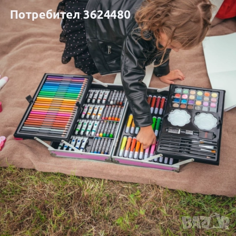 Комплект 145 Елемента Моливи Флумастери и Пастели 4723, снимка 3 - Рисуване и оцветяване - 52553114