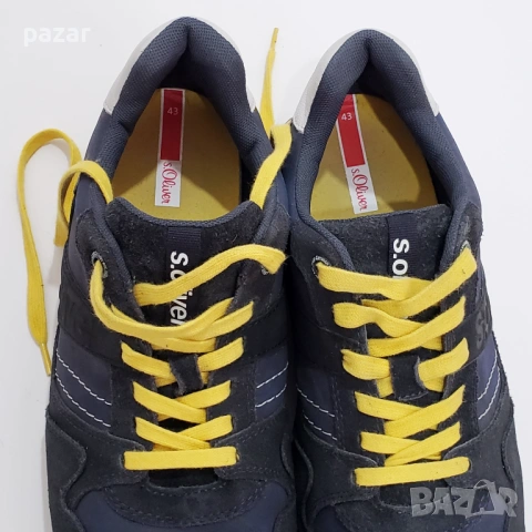 S Oliver Оригинални Мъжки Маратонки Кожени Естествена кожа 42.5-43, снимка 10 - Маратонки - 53750770