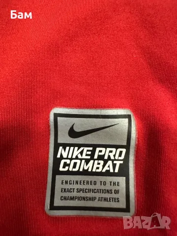 Оригинална мъжка блуза Nike Pro Combta Compression Blouse размер С, снимка 4 - Спортни дрехи, екипи - 47680800