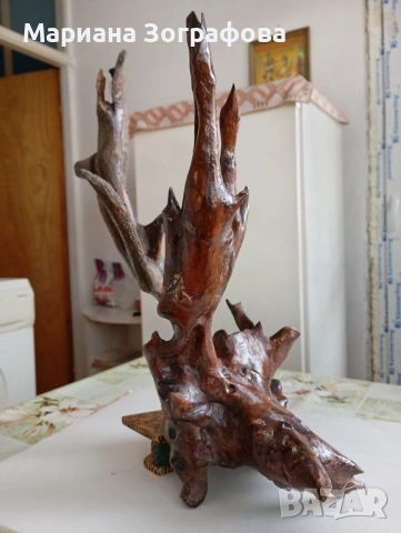 Авторски скулптури, Абстрактна пластика от дърво - 3 бр., ръчна изработка 1987 г., уникати, снимка 15 - Антикварни и старинни предмети - 47720845