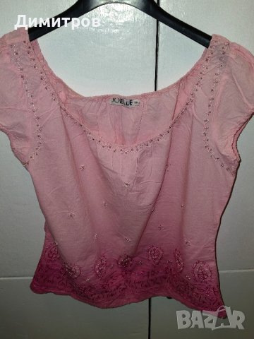 дамска тениска розова, снимка 1 - Тениски - 45010640