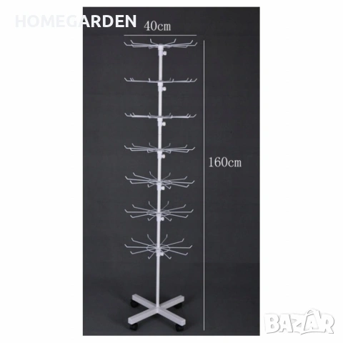 Метален въртящ се стелаж – практично и стилно решение за съхранение, снимка 2 - Други стоки за дома - 53593348