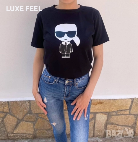 Дамски Памучни Тениски ⚜️ Balenciaga Karl LAGERFELD Hugo  BOSS , снимка 16 - Тениски - 52621358