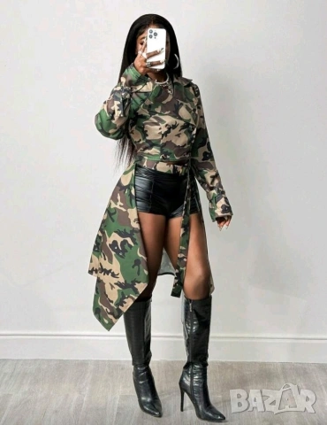 Дамски модел камуфлажен принт, снимка 3 - Сака - 53638845