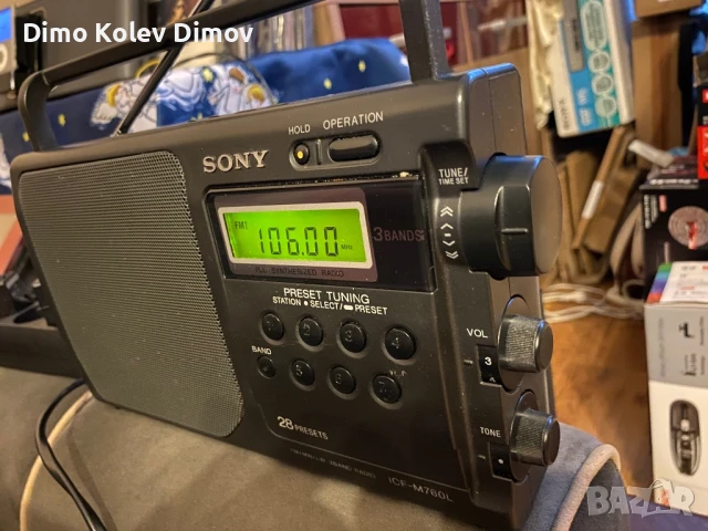 SONY ICF M760L Радио, Транзистор, като Ново!, снимка 4 - Ресийвъри, усилватели, смесителни пултове - 50667503
