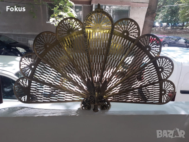 Невероятна барокова менсингова решетка за камина, снимка 2 - Антикварни и старинни предмети - 53307347