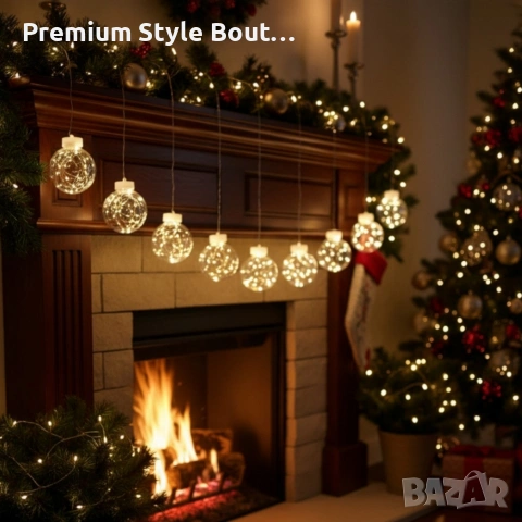 Празнични LED светлини топка с 10 топки в бяла студена и бяла топла светлина SD8