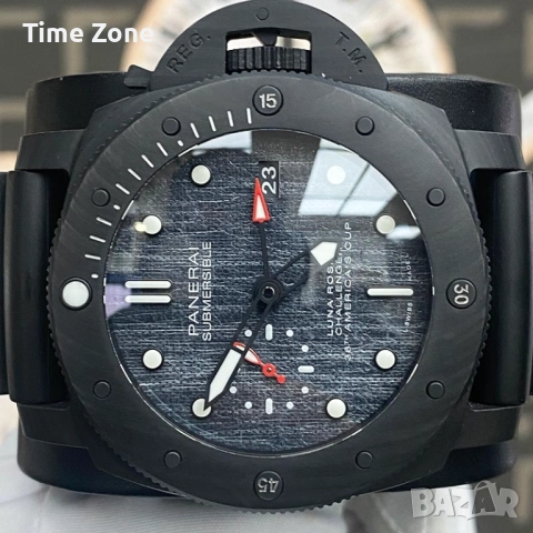 Panerai Submersible Luna Rossa GMT 47mm Carbotech Dark Grey Dial Automatic Различни Варианти, снимка 5 - Мъжки - 52996644