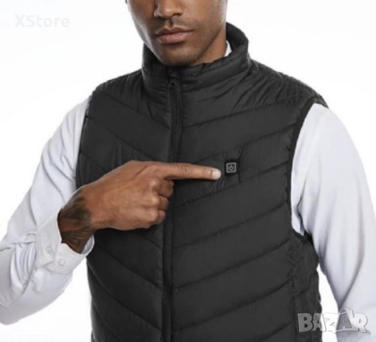 Електрическа жилетка с отопление HotVex USB Heated Vest – с 9 зони на отопление, снимка 4 - Други - 52023487