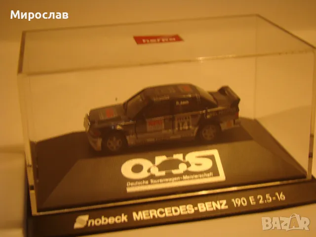 HERPA H0 1/87 MERCEDES BENZ 190 E РАЛИ МОДЕЛ КОЛИЧКА, снимка 2 - Колекции - 48521841